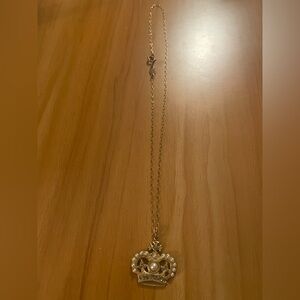 Catherine Popesco France Elegant Gold Crown Pendant Necklace